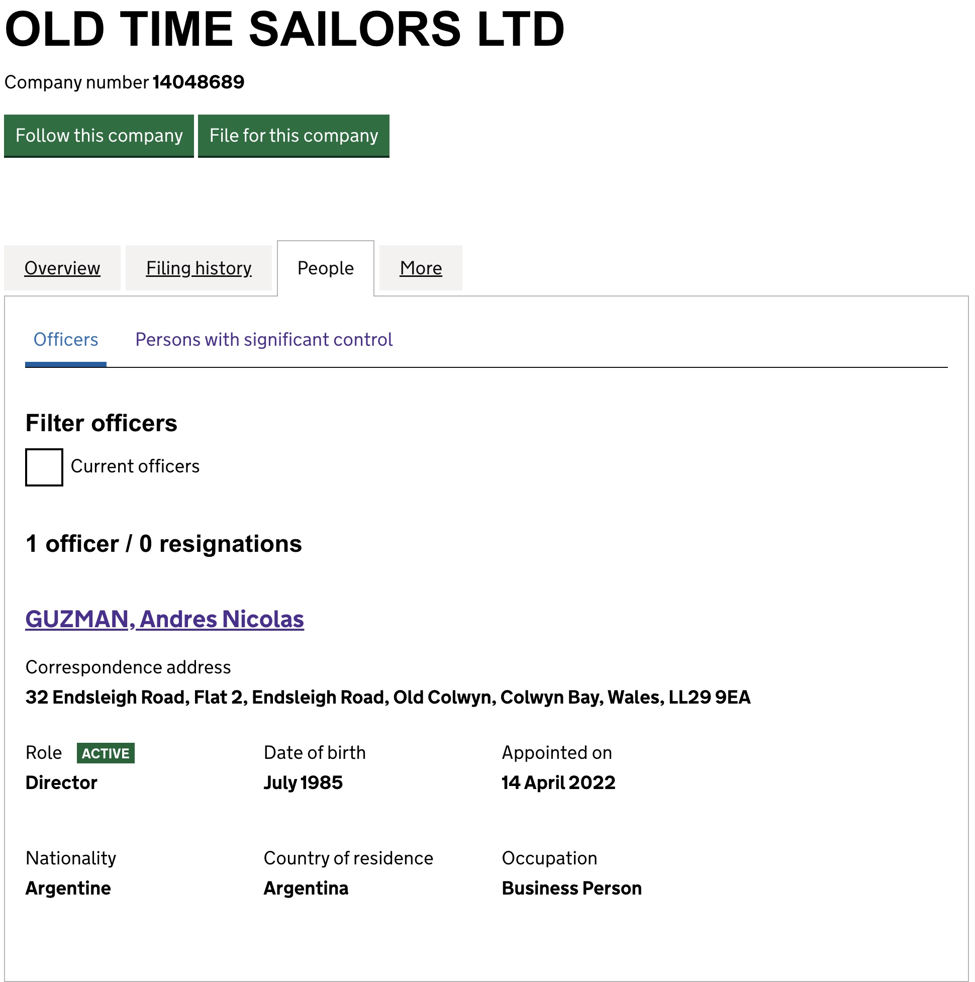 Old Time Sailors